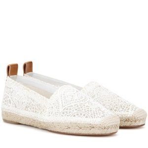 Chloe | Scalloped Lace Espadrille Flat